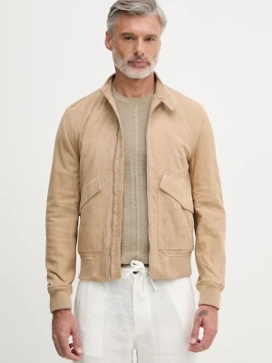 Trussardi kurtka przejściowa męska zamszowa