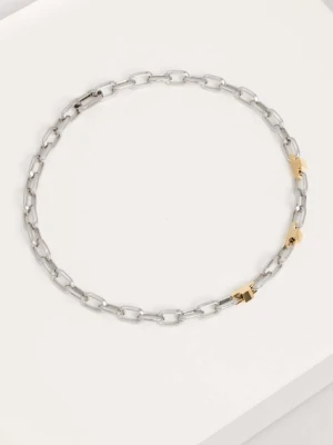 Trussardi naszyjnik srebrny