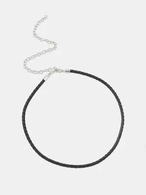 Trussardi naszyjnik męski skórzany T-LEATHER