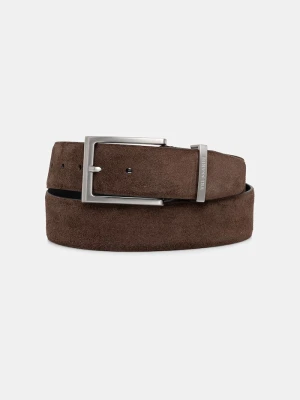 Trussardi pasek zamszowy brązowy