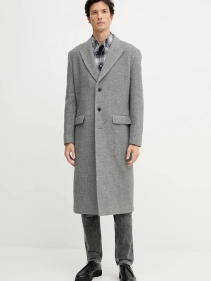 Trussardi płaszcz z dodatkiem wełny