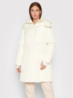 Trussardi Płaszcz zimowy 56S00680 Écru Regular Fit