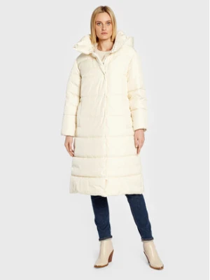 Trussardi Płaszcz zimowy 56S00792 Écru Relaxed Fit