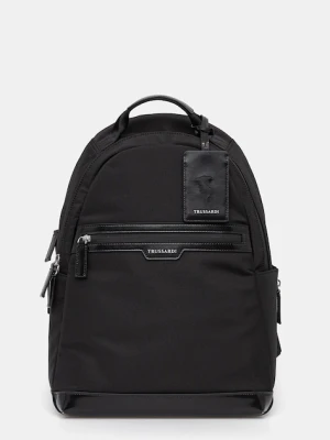 Trussardi plecak męski kolor czarny duży gładki Z591E005968N