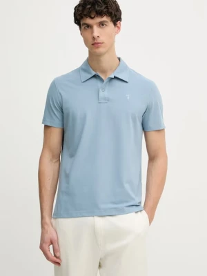 Trussardi polo męskie z dodatkiem jedwabiu