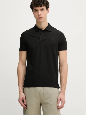 Trussardi polo męskie z dodatkiem jedwabiu