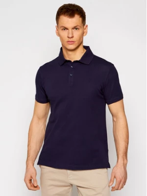 Trussardi Polo Piquet 52T00492 Granatowy Regular Fit