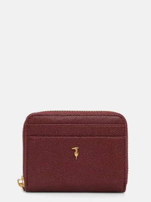 Trussardi portfel skórzany damski kolor bordowy I041E000072N