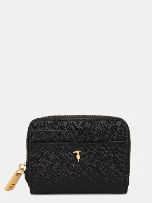 Trussardi portfel skórzany damski kolor czarny I041E000072N
