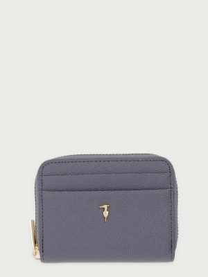 Trussardi portfel skórzany szary