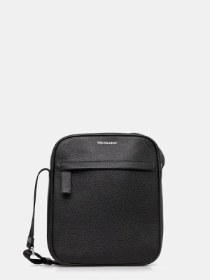 Trussardi saszetka skórzana kolor czarny Z590E005967N