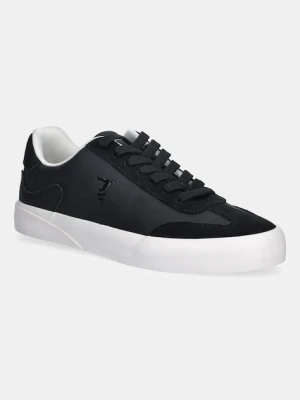 Trussardi sneakersy skórzane męskie kolor czarny N028S000928N