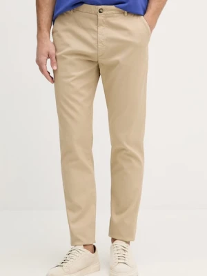 Trussardi spodnie carrot męskie bawełniane z elastanem