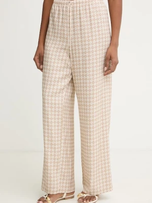 Trussardi spodnie damskie z wiskozy