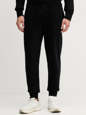 Trussardi spodnie dresowe bawełniane męskie kolor czarny gładkie P8018000062N