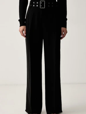 Trussardi spodnie garniturowe damskie czarny
