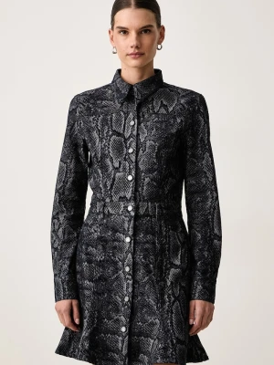 Trussardi sukienka jeansowa granatowy