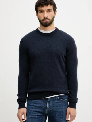 Trussardi sweter kaszmirowy męski kolor granatowy lekki M0208000022N
