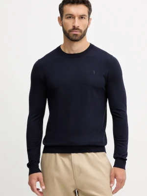 Trussardi sweter męski kolor granatowy lekki M0168000018N