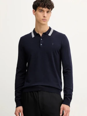 Trussardi sweter męski kolor granatowy lekki M0198000021N