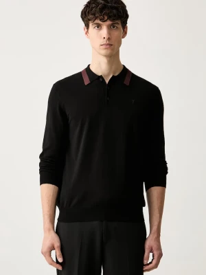 Trussardi sweter męski z wiskozą czarny
