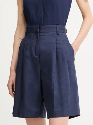 Trussardi szorty damskie z lnem
