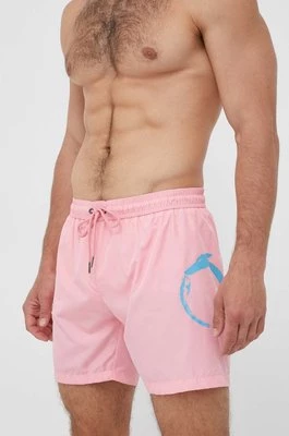Trussardi szorty kąpielowe kolor różowy