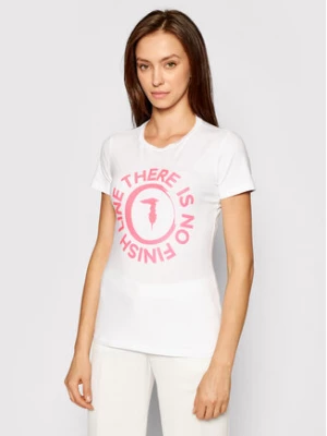 Trussardi T-Shirt 56T00382 Biały Slim Fit