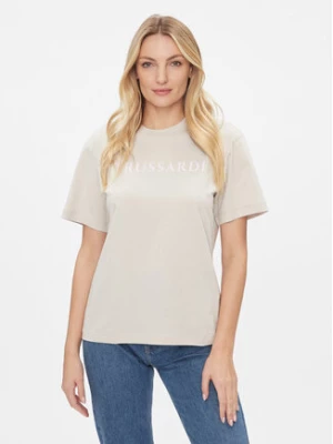 Trussardi T-Shirt 56T00592 Beżowy Regular Fit