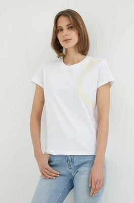 Trussardi t-shirt bawełniany kolor biały