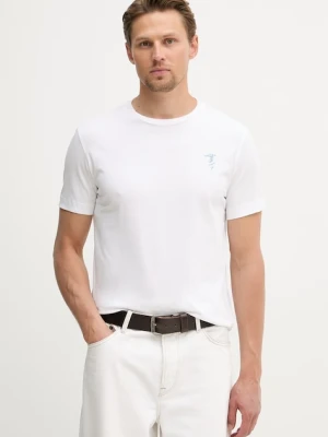Trussardi t-shirt męski bawełniany