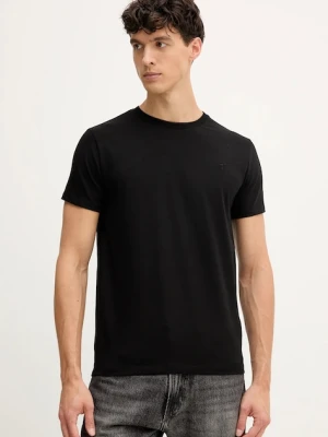 Trussardi t-shirt męski kolor czarny gładki G0228000042N