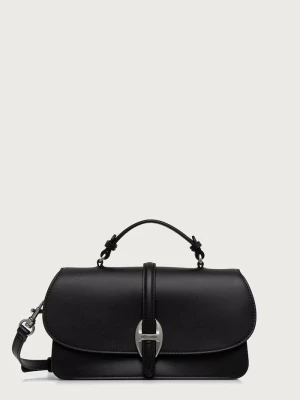 Trussardi torebka crossbody damska skórzana czarny