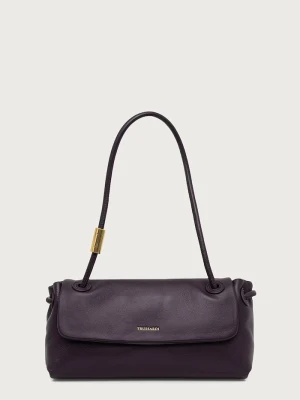 Trussardi torebka crossbody damska skórzana fioletowy