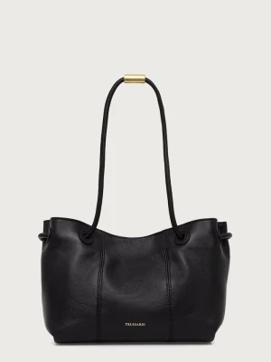 Trussardi torebka shopper damska skórzana czarny