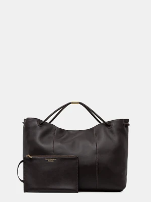 Trussardi torebka skórzana kolor brązowy Z616E005993N