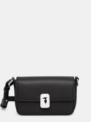 Trussardi torebka skórzana kolor czarny Z601E005978N