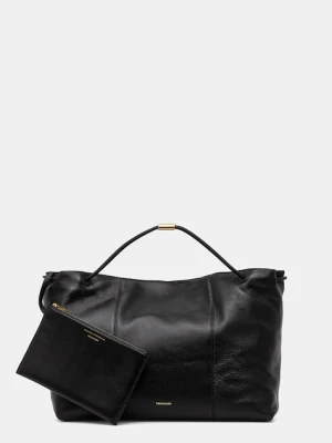 Trussardi torebka skórzana kolor czarny Z616E005993N