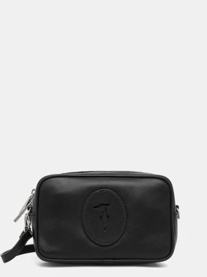 Trussardi torebka skórzana kolor czarny Z646E006027N