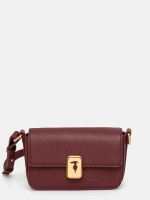Trussardi torebka skórzana kolor czerwony Z601E106075N