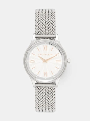 Trussardi zegarek damski srebrny