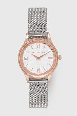 Trussardi zegarek damski kolor srebrny R2453152507