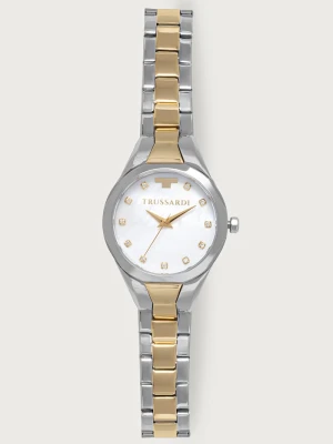 Trussardi zegarek damski srebrny