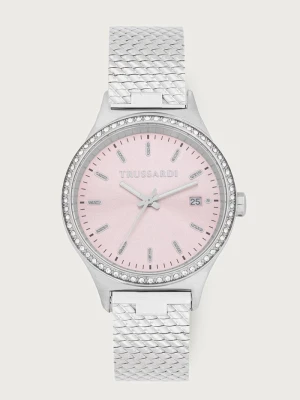 Trussardi zegarek damski srebrny