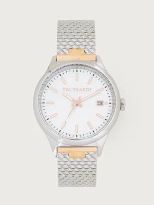 Trussardi zegarek damski srebrny