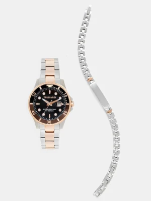 Trussardi zegarek i bransoletka CITY LIFE kolor srebrny R2453169001