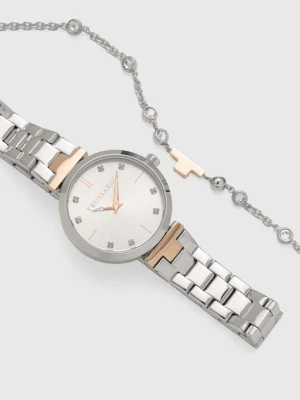 Trussardi zegarek i bransoletka kolor srebrny R2453164508