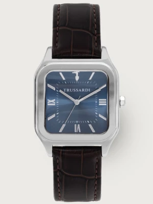 Trussardi zegarek męski brązowy