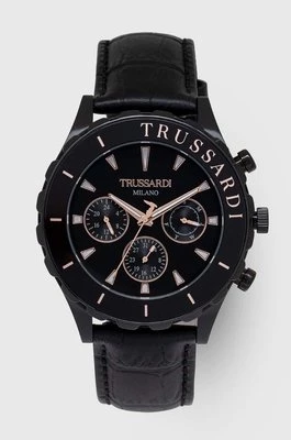 Trussardi zegarek męski kolor czarny R2451143003