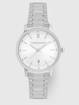 Trussardi zegarek męski kolor srebrny R2453147017